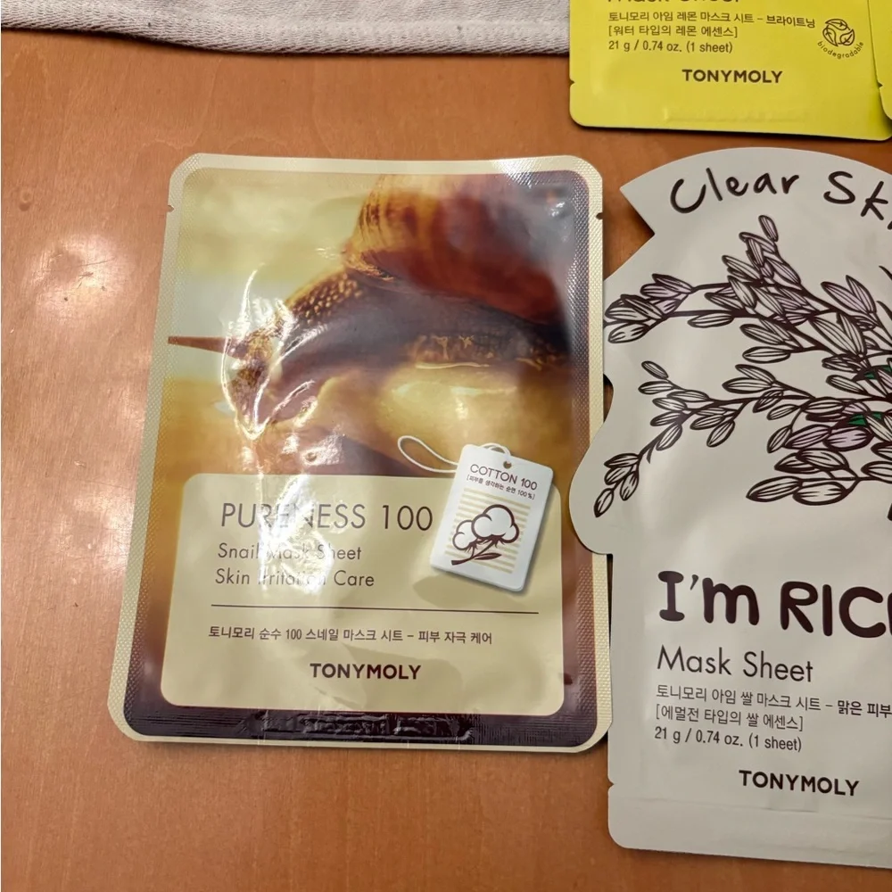 Lot of 5 TonyMoly Face Sheet Masks, NWT - Picture 2 of 8